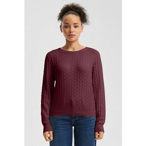 Pulover regular fit texturat - Visiniu imagine