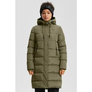 Geaca lunga cu gluga - Kaki imagine