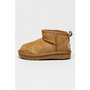 Ghete din piele intoarsa cu fermoar Dazzle - Caramel imagine