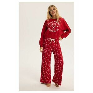 Pijama dama Rosu Berry - Craciun imagine