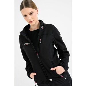 Bluza de trening cu fermoar si logo Tedenana - Negru imagine
