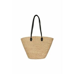 Geanta - shopper - dama din tesatura texturata - Bej - Palermo ONE imagine