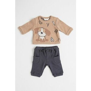 Set de bluza si pantaloni - Maro taupe deschis imagine