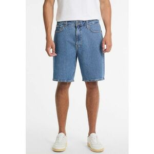 Blugi scurti din denim cu buzunare - Albastru imagine