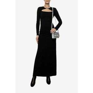 Rochie cu detaliu logo metalic Milano - Negru imagine