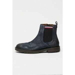 Ghete Chelsea de piele intoarsa - Bleumarin imagine