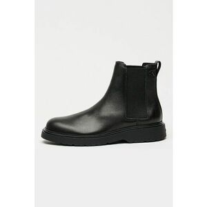 Ghete Chelsea de piele - Negru imagine