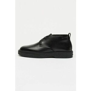 Ghete chukka de piele Dessert - Negru imagine