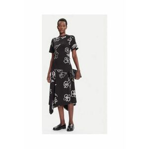 Rochie asimetrica cu model floral Calma imagine