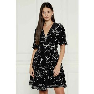 Rochie mini evazata - Negru imagine