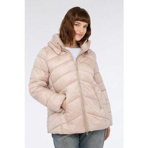 Geaca scurta cu gluga - Roz prafuit imagine