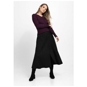 Fusta lunga evazata casual G-Alibi - neagra - Negru imagine