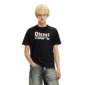 Tricou cu imprimeu logo - Negru imagine