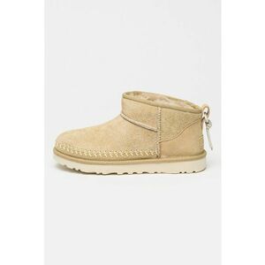 Ghete slip-on de piele intoarsa Mini Biarritz - Crem imagine
