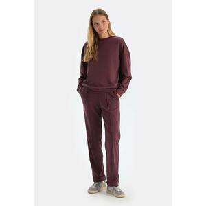 Pantaloni de trening din amestec de modal - Violet tyrian imagine