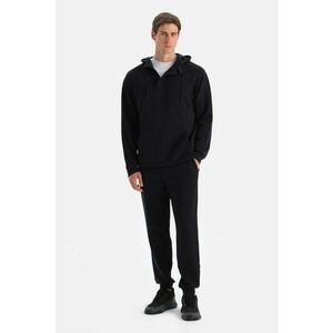 Pantaloni de trening cu croiala conica - Negru imagine