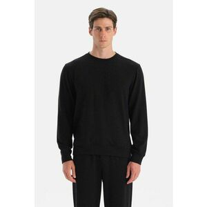 Bluza de trening cu decolteu rotund - Negru imagine