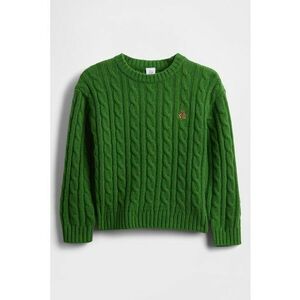 Pulover lejer cu torsade - Verde imagine
