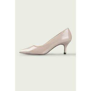Pantofi de piele cu varf ascutit Julie - Roz prafuit imagine