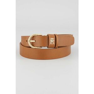 Curea de piele cu detaliu logo Essential - Caramel imagine