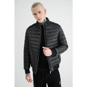 Geaca matlasata cu fermoar - Negru imagine