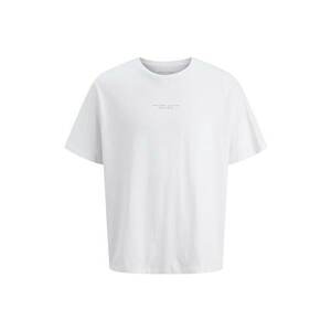 Tricou cu imprimeu text - Alb/Maro imagine