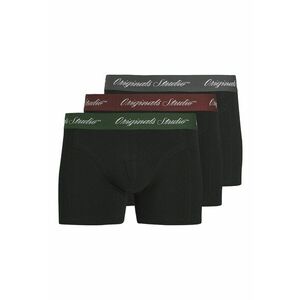 Set de boxeri - 3 perechi - Verde/Visiniu/Negru imagine