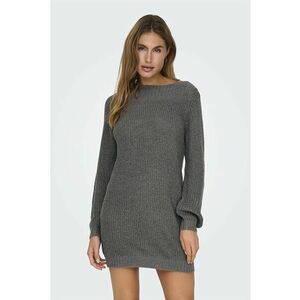 Rochie-pulover cu decolteu barcuta Whitney - Gri inchis imagine
