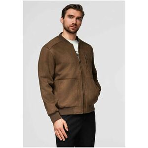 Jacheta din imitatie de piele OM-JAFL-0232 - Maro imagine