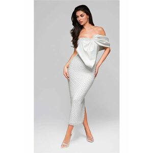 Rochie de seara maxi LA-OM-DLR255 - Alb imagine