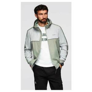 Jacheta impermeabila windbreaker cu gluga OM-JANP-0228 - Gri imagine