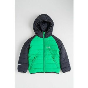 Geaca cu vatelina si gluga Zenon - Negru/Verde deschis imagine