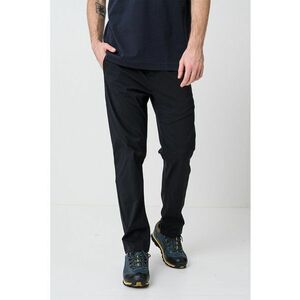 Pantaloni uni cu buzunare laterale - Negru imagine