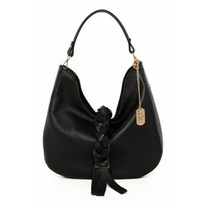 Geanta hobo de piele Gisella - Negru imagine