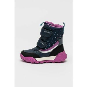 Ghete de piele ecologica cu stele - Violet/Bleumarin imagine