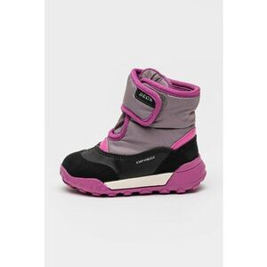 Ghete impermeabile cu velcro - Negru/Violet imagine