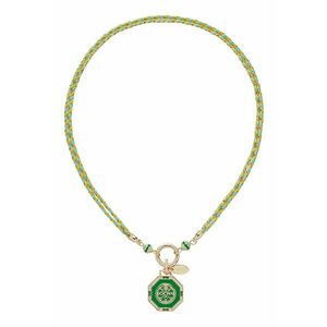 Colier cu pandantiv - Verde/Auriu imagine
