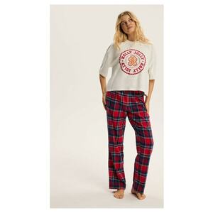 Pijama dama Alb Candy Cane - Alb imagine