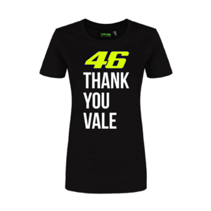 Tricou dama - Bumbac - Negru - imagine