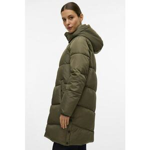 Geaca lunga cu gluga - Verde sparanghel imagine