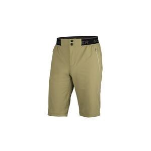 Pantaloni scurti cu talie elastica pentru barbati Roberto - Verde masliniu inchis imagine