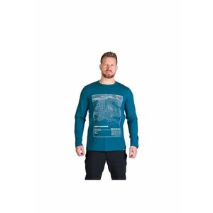 Tricou bumbac cu maneca lunga barbati Henderson - Bleumarin imagine