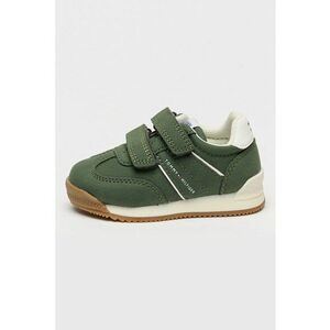 Pantofi sport low-cut cu velcro - Verde/Alb murdar imagine