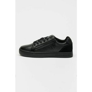 Pantofi sport low-cut de piele - Negru imagine