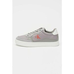 Pantofi sport low-cut de piele - Gri imagine