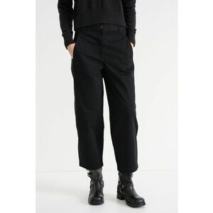 Pantaloni drepti cu talie inalta - Negru imagine