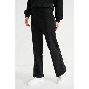 Pantaloni de trening cu talie elastica si buzunare laterale - Negru imagine