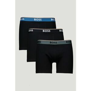 Set de boxeri cu logo Power - 3 perechi - Negru/Albastru imagine