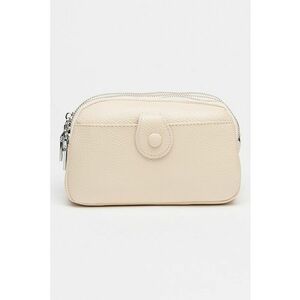 Geanta crossbody de piele - Bej deschis imagine