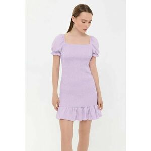 Rochie mini - Violet - Poliester/Elastan - Violet imagine